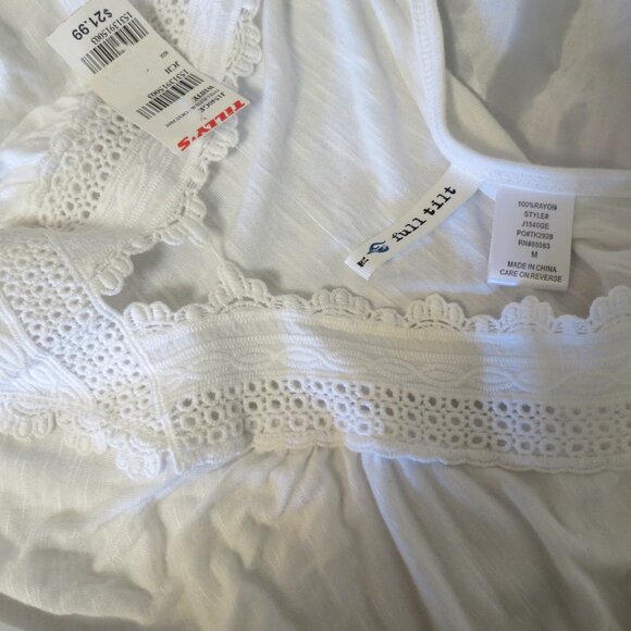 White light weight blouse by Full Tilt - Picture 9 of 9